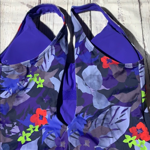 Athleta Twilight Tropic V-Neck One Piece - Picture 7 of 7